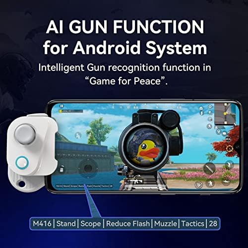 Мобилен Гейминг Контролер, Джойстик за игри за Мобилни телефони iOS, която се презарежда Едностранно Гейм контролер Bluetooth, Гъвкави Адаптивни Игри Геймпад за таблет iO