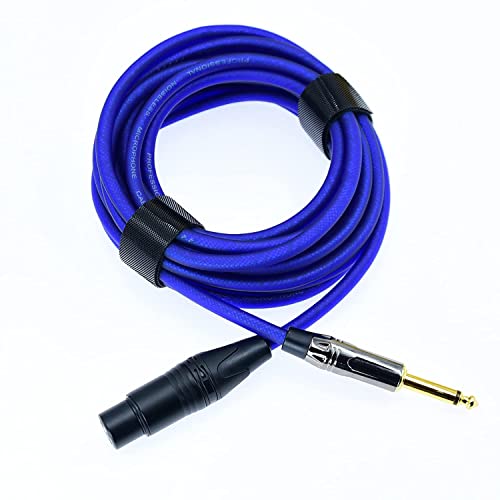 Микрофон кабел Arklove с конектор XLR до 1/4 инча (6,35 мм) TS Mono Jack, които не са симетрични 3-пинов XLR конектор
