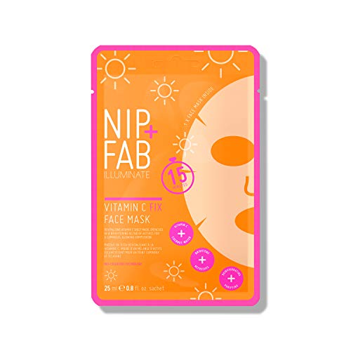 С маска Nip + Fab Vitamin C Fix за лице с Кокосова вода, Екстракт от цитрусови плодове, Хидратиращи Антиоксидантна Маска