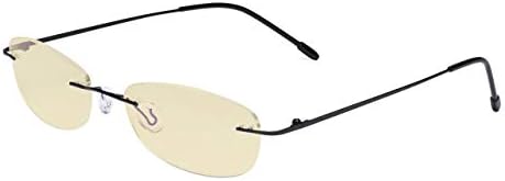 Дамски Сини Светозащитные Компютърни Очила за четене Eyekepper с Жълти Фильтрующими лещи - Стилни, Малки Очила за четене без
