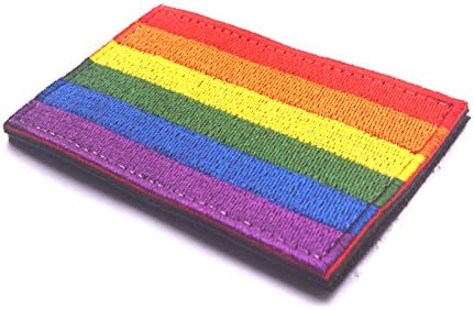Auhafaly ЛГБТ Pride Нашивка с Розови Флага, Бродирана Емблема на Дясно Морала на Гейовете с плетене на една Кука и Линия