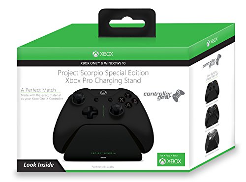 Контролер Gear Официално лицензиран Project Скорпион Special Edition Поставка за зареждане на Xbox Pro (контролер