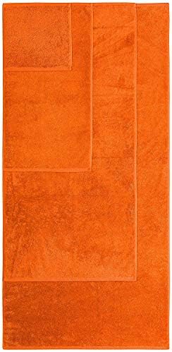 Луксозен Много Голям Набор от Турски кърпи от 8 части, 4 Тоалетни кърпи (30x60 и 24X48) - Оранжево