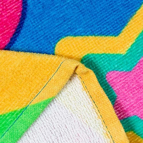Плажна кърпа Beachland Happy Unicorn 30 x 60 см от памук преливащи се цветове (Rainbow unicorn, едно кърпа)