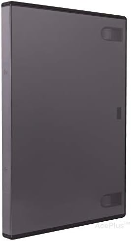 Стандартен калъф за DVD AcePlus 14 мм, черен, единични, с прозрачна обвивка около ръкав (10 бр)