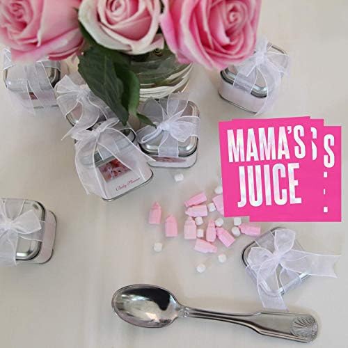 Комплект хартиени салфетки за коктейл Mama ' s Juice Ярко-Розов цвят, Забавни Аксесоари за парти в чест на рождения ден на детето, 5 x 5 инча, опаковки от 2, общо салфетки 40