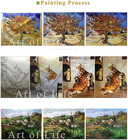 $ 80-$ 1500 Ръчно рисувани учители, Художествени академии - 5 Художествени картини Венец Селска семейство Майката