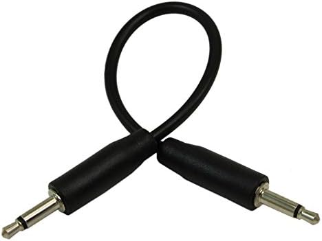 Аудио кабел MyCableMart 6 инча 3,5 мм Тънък Mono TS (2 зз) от мъжете на мъжа