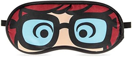 Маска за очи MAD BEAUTY Скуби-Ду Velma Glasses, Плюшен Задната Страна, Удобни, Забавна, Занудная, Облекчава стреса,