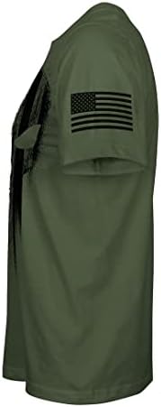 Военни Униформи на САЩ, Американския Флаг, Черен Череп, Патриотическая Мъжка Тениска