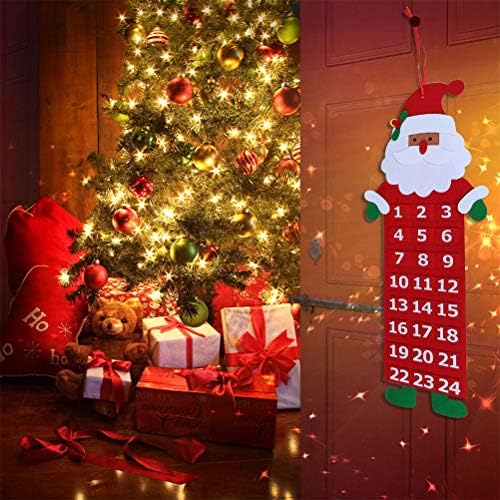 Amosfun 2 бр. Коледен Календар Висулка Коледни Елементи във Формата На Календар Коледна Елха Подвесное Украса за Домашно