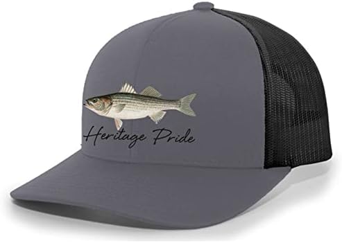 Heritage Pride Колекция От Сладководни Риби Шарени Риболов На Костур За Мъже Бродирани Окото Задната Шапка Бейзболна