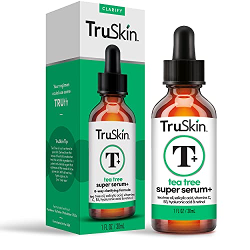 Серум TruSkin Tea Tree Clear Skin Super Serum Съдържа масло от чаено дърво, витамин С, Салицилова киселина, Ниацинамид