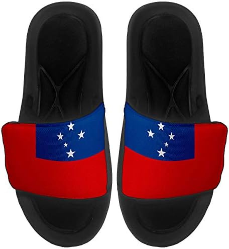 Най-сандали с амортизация ExpressItBest/Пързалки за мъже, жени и младежи - Флаг американска Самоа (Samoan) - Флаг