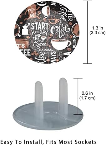 Капачки за контакти (12 броя в опаковка), Защитни капачки за электрозащиты Предотвратяват удар на кафе чаши и надписи