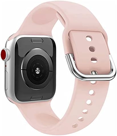 Каишка Inozama, Съвместим с Apple Watch 38 мм, 40 мм 42 мм 44 мм, висококачествен и Мек Силикон Лесен каишка, Подмяна на гривната за часа серия 7 6 5 4 3 2 1 SE
