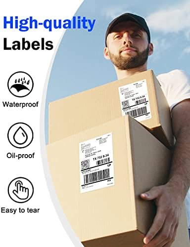 Принтер за етикети за доставка CLABEL с една купчина Преки Термоэтикеток с размери 4x6 инча