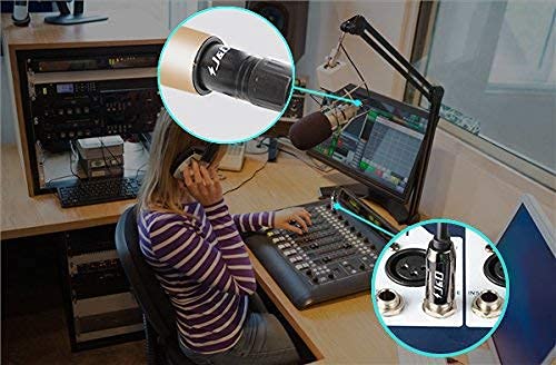 Моно Микрофон, кабел J & D от XLR до 1/4 инча, в обвивка от PVC, 6,35 мм, 1/4 инч от щепсела TS до XLR-щепсела, Небалансираното Свързване на Микрофон, аудио кабел, Адаптер за слушалк