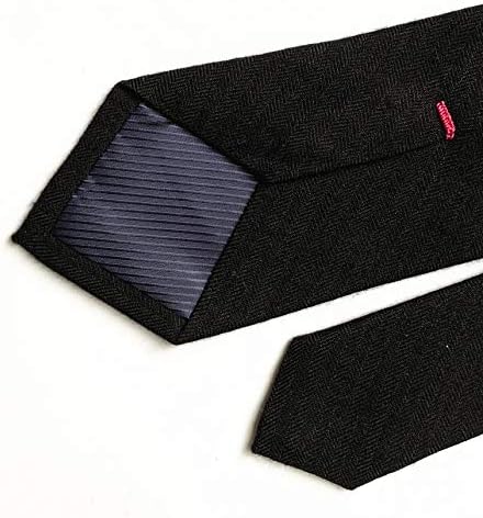 Мъжки Обикновена Тесни Вратовръзки Ежедневна Намаляване от Смес От Вълна и кашмир, Монтиране Официален Вратовръзка