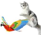 Електронна Имитирующая Летяща Птица Играчка за котки, със светлината, Интерактивна играчка за котки с Птици за котки в затворени