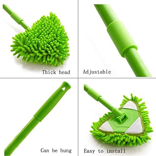 мокро и сухо въже Многофункционална Мини-домакински зелена въже за почистване от микрофибър, дюза въже може да