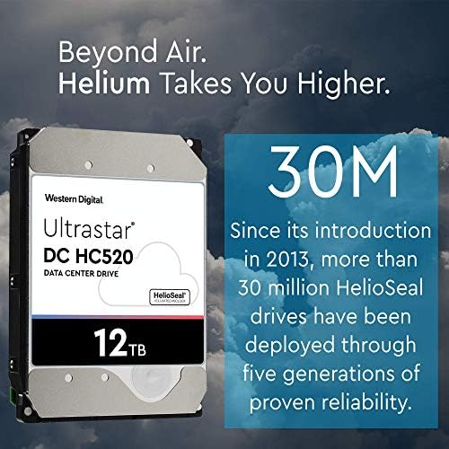 Твърд диск HGST - WD Ultrastar DC HC520 | HUH721212ALE600 | 12 TB 7,2 КЪМ SATA 6 Gb /сек. Кеш 256 MB 3.5-Инчов