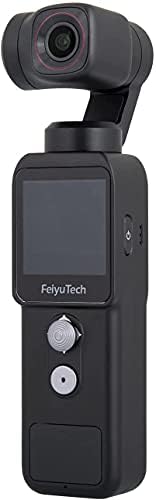 Екшън-камера FeiyuTech Pocket 2, 3-Axial 4K Камера, Вградена в Ръчен Кардан подвес, Преглед на 130 °, Магнитен корпус, 4xZoom,