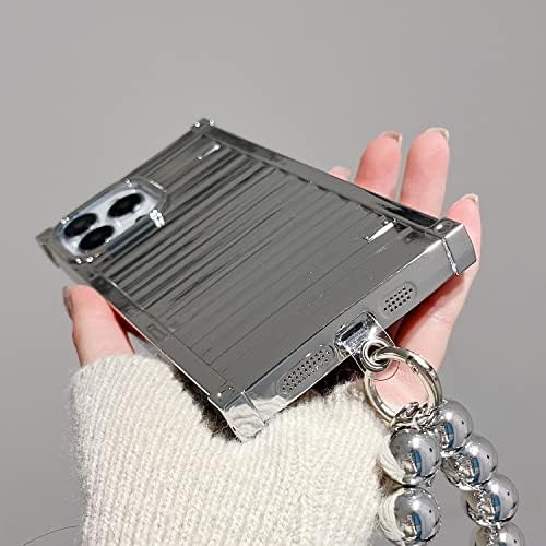 Сладък калъф Espumoso, Съвместим с iPhone 14 Pro Max Case 6,7 , 3D Калъф-контейнер с Прекрасна Гривната-Веригата, Защитен