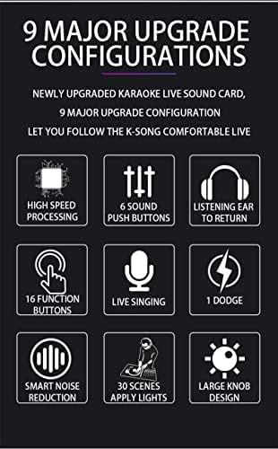 LUKEO V8S Аудиомикшер USB Външна Звукова Карта за Мобилен Телефон, За Смяна на Глас в Реално Време Звукова Карта с Няколко Звукови Ефекти
