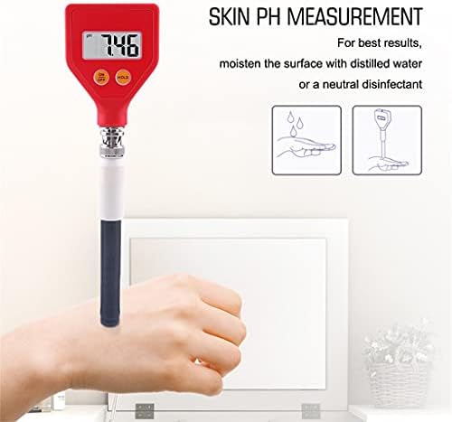 JFGJL Измерване на РН на кожата Цифров Тестер за PH Взаимозаменяеми За Съхранение на Данни със Стъклен Електрод