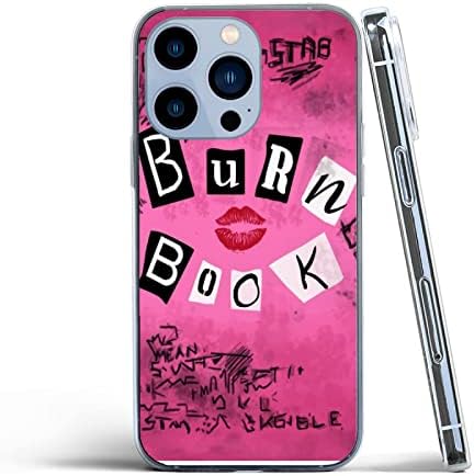 Калъф за телефон Burn Girls Pink Book Mean Fetch е Съвместим с iPhone 14 Плюс Калъф за Жени, Мъже Уникален Дизайн TPU