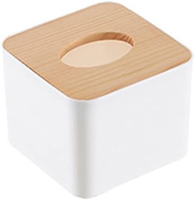 YLYAJY Подвижна кутия за салфетки с дървен капак, Мини-стойка за съхранение на Салфетки, Кутия за съхранение Кола,