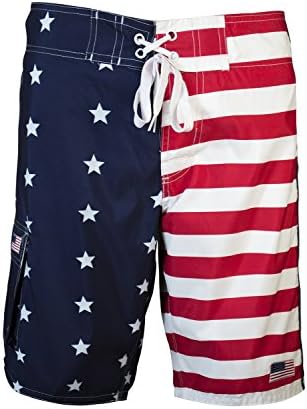 Лицензирана облекло САЩ-Мъжки Шорти Mart, Вдъхновени от флага на сащ