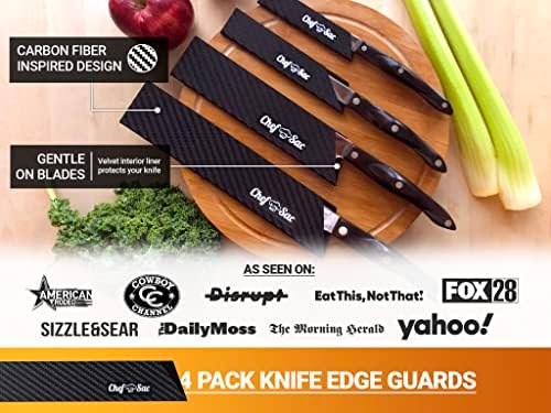 Раница за нож на главния готвач Chef Вас с 4-ма наборными плочи за ножове комплект