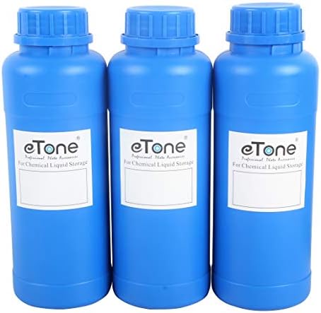 Бутилки за съхранение на химически вещества в снимка лабораторията eTone 3X500 мл с Капак Оборудване За Обработка на Проявки