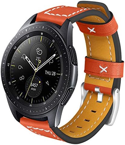 AISPORTS е Съвместим с Samsung Galaxy Watch 3 Каишка 41 мм Кожа, за жени, Мъже, 20 мм Быстросъемный каишка