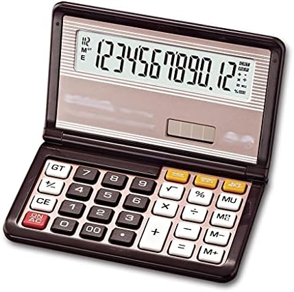 CUJUX Scientifice Калкулатор Сгъваема Тенис на Батерията и Слънчев калкулатор за училище, удобен за носене Caculators (Цвят: