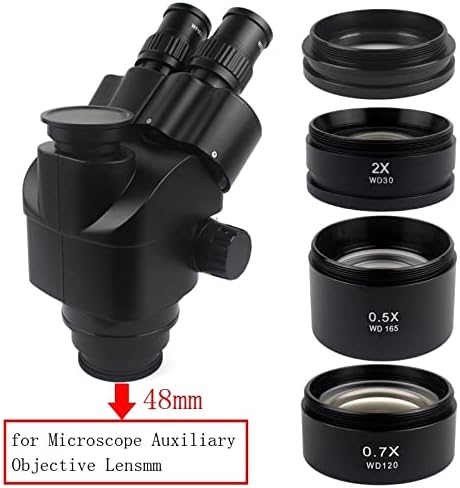 Аксесоари за микроскоп 0.5 X 0.7 X 1.0 X 2.0 X, за да Тринокулярного стереоскопичен микроскоп с увеличение, Лабораторни Консумативи (Цвят: 0.7 X)