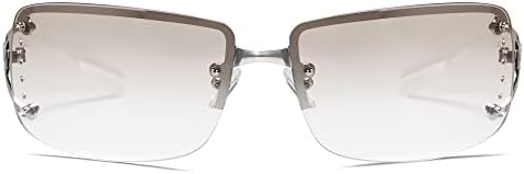 Стилни Правоъгълни Слънчеви очила VANLINKER без Рамки и Рамкиране за Жени