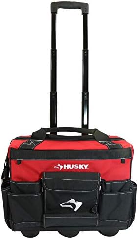 Хъски GP-43196N13 18 Червената Водоустойчива чанта за инструменти на изпълнител за количка на стойност 600 denier