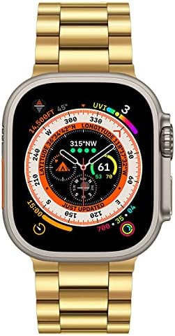 Каишка Tasikar е Съвместим с каишка на Apple Watch 49 мм Ultra Premium неръждаема стомана, Метален Взаимозаменяеми