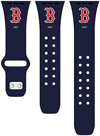 Силиконов ремък за спортни часа Game Time Boston Red Sox Съвместим с Apple Watch