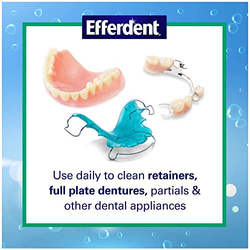 Таблетки за почистване на зъбни протези Efferdent | Пресни и чисти | С вкус на мента | Брой 44 бр. | Опаковка по 1 парче