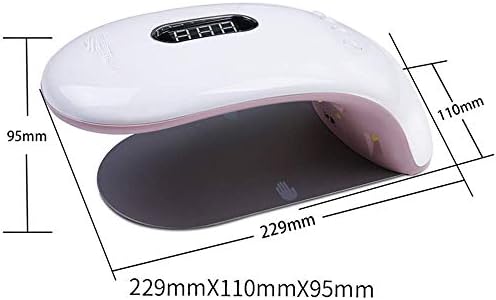 BHVXW 48 W Led UV-Лампа за Изсушаване на ноктите, Лампа за Втвърдяване Лакове на базата на Гелове за ноктите на ръцете и Краката със Сензор, таймер 10 s 30 s 60 s 99 s
