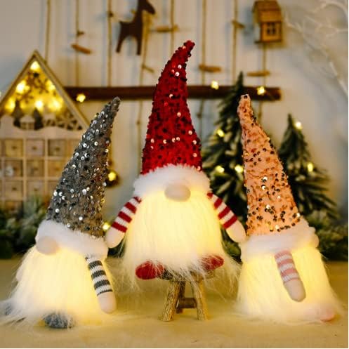 Продават се Коледни украси Коледни Искри с Осветление Коледно Сияние Безлични Кукли 3шт
