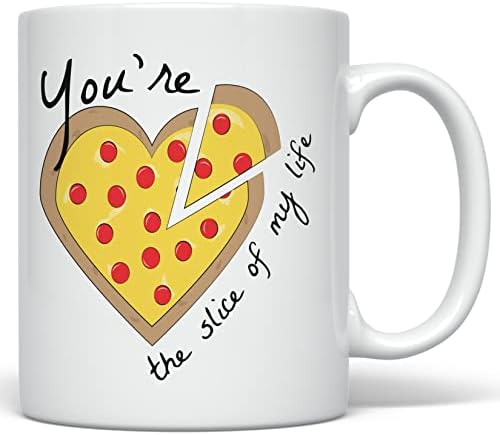 Кафеена чаша за пица със сърца PixiDoodle в Свети Валентин (11 грама, бяло)