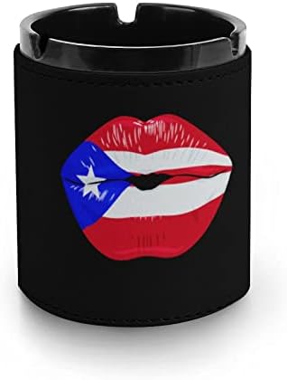 Устна Пуерто-Рико, Изкуствена Кожа Пепелници за Пушачите Настолен Пепелник за Пушачи Пепелник Титуляр за Домашния Офис,