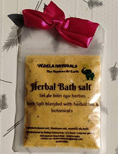 VÉDELA Naturals - Сол за вана | Билкова сол за вана | В комбинация с билков чай и растителни компоненти | ръчно