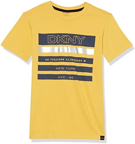 Тениска с графичен модел DKNY Boys с къс ръкав