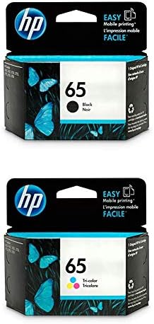 HP 65 | Комплект касети с мастило | Черна, Трицветна | N9K02AN, N9K01AN